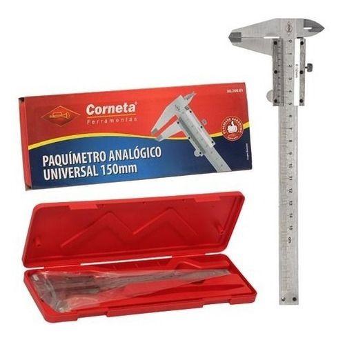 Imagem de Paquimetro Analogico Manual Universal 150mm Aço Inox