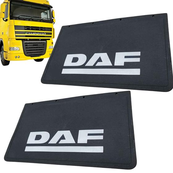 Imagem de Par 2 Parabarro Injetado para DAF CF / XF - Dianteiro / Traseiro - 60cm x 36cm