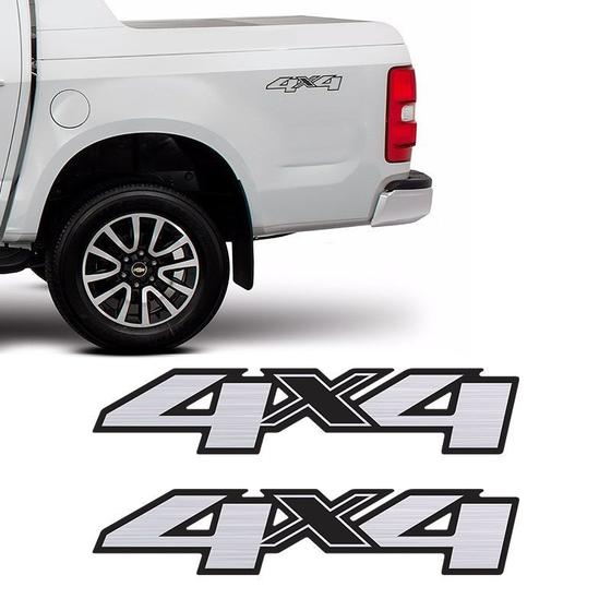 Imagem de Par Adesivos 4x4 S10 Ltz High Country Blazer 13/19 Escovado