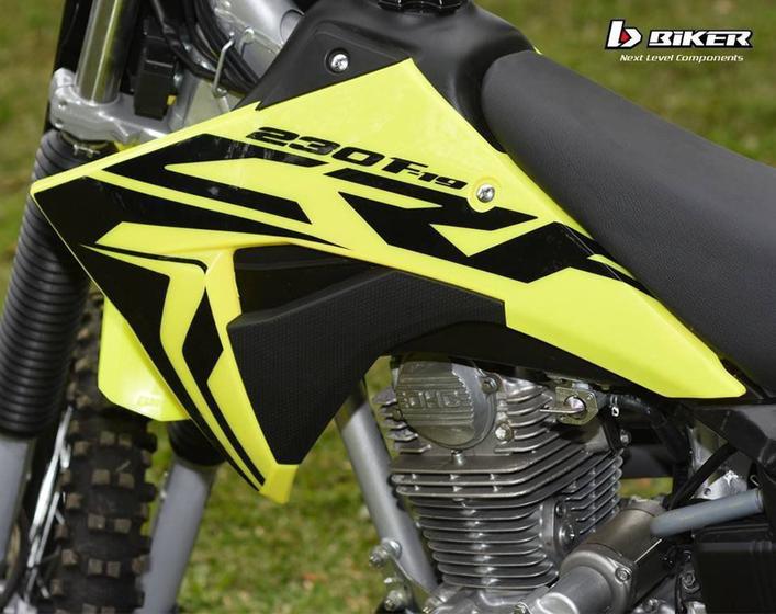 Imagem de Par Aletas Tanque Crf 230 2015 á 2019 Biker F-19 Com Adesivos