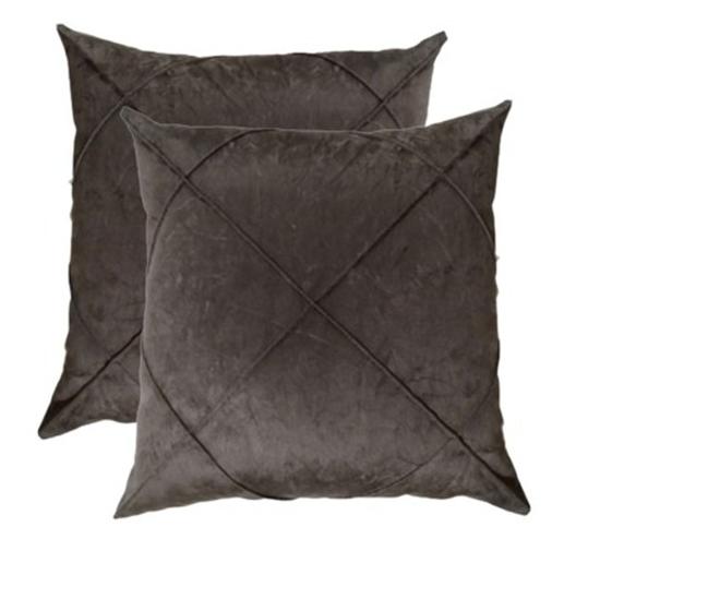 Par Almofada Cheia Suede Drapeada Macia- Decorativa 45x45 Menor preço em Par Almofada Cheia Suede Drapeada Macia- Decorativa 45x45