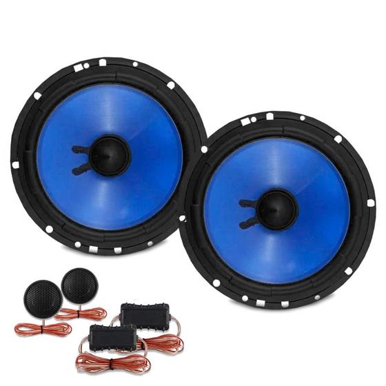 Imagem de Par Alto Falante 2 Vias 6 Pol 130W RMS Com Twitter e Woofer Linha Class Hurricane