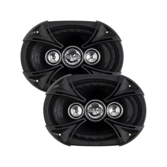 Imagem de Par Alto Falante 6X9 110W Rms Bravox Quadriaxial B4X69BK