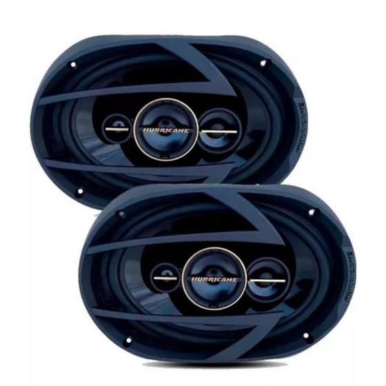 Imagem de Par Alto Falante 6x9 Aurum Hurricane A69q Preto 260w Rms