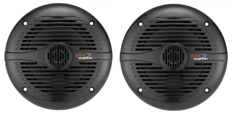 Imagem de Par Alto Falante Náutico Marinizado 200watts Boss 6.5 Preto