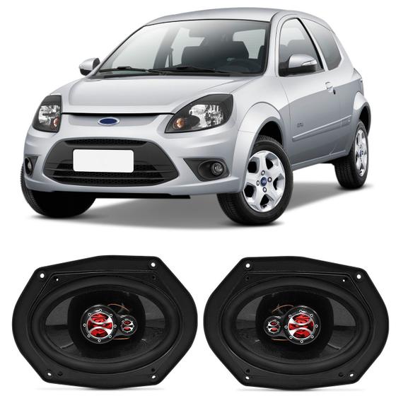 Imagem de Par Alto Falante Original Ford Ka 1997 A 2013 5X7" 100W RMS 4 Ohms Triaxial Foxer KF.283