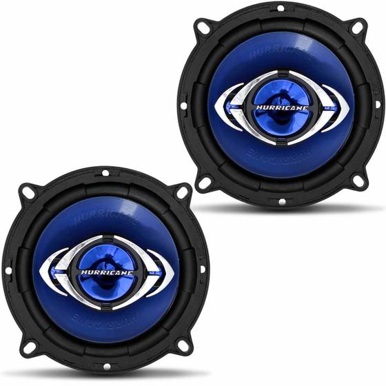 Imagem de Par Alto Falante Quadraxial Hurricane Class CM5 5" 130W RMS 4 Ohms Bobina Simples Preto e Azul