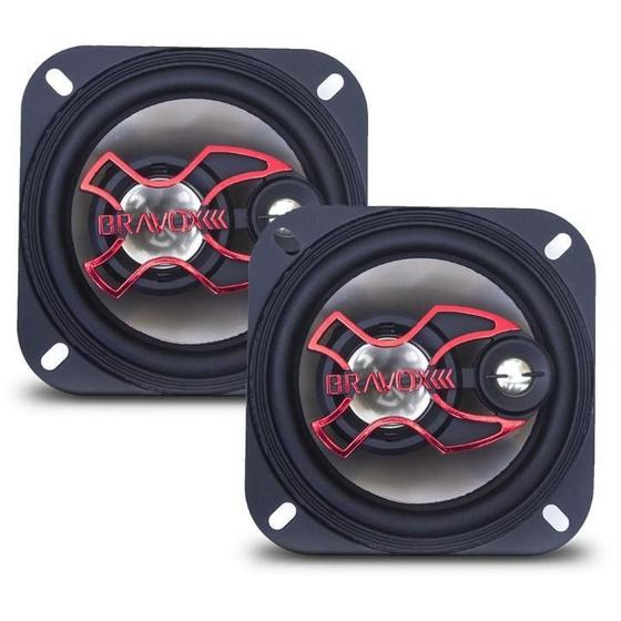 Imagem de Par Alto Falante Triaxial Bravox 4 Polegadas B3X40X 80W Rms