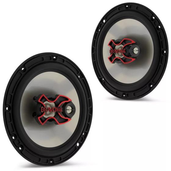 Par Alto Falante Triaxial Bravox 6 Polegadas B3x60x 100w Rms Menor preço em Par Alto Falante Triaxial Bravox 6 Polegadas B3x60x 100w Rms