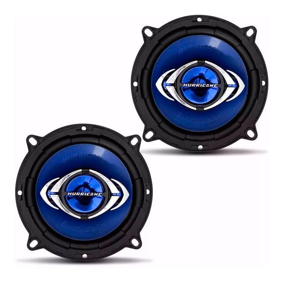 Menor preço em Par Alto Falantes Quadriaxial 4 Pol Azul Hurricane 55W Rms 4 Ohms