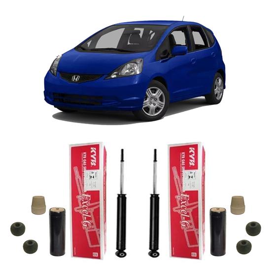 Par Amortecedor + Batente Coifa Traseiro Fit 2009 2010 2011 Menor preço em Par Amortecedor + Batente Coifa Traseiro Fit 2009 2010 2011