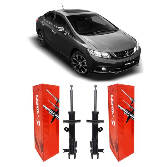 Par Amortecedor Dianteiro Honda Civic 2012 2013 2014 2015 16 Menor preço em Par Amortecedor Dianteiro Honda Civic 2012 2013 2014 2015 16