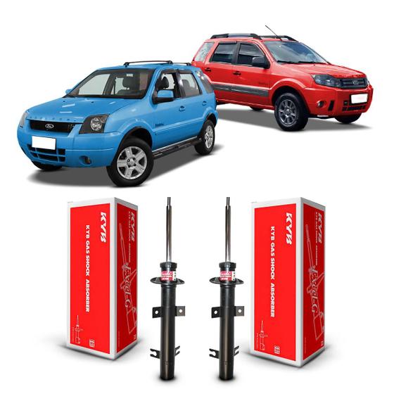 Imagem de Par Amortecedor Dianteiro Suspensão Dianteira Kayaba Ford Ecosport 2003 2004 2005 2006 2007 2008 2009 2010 2011 2012