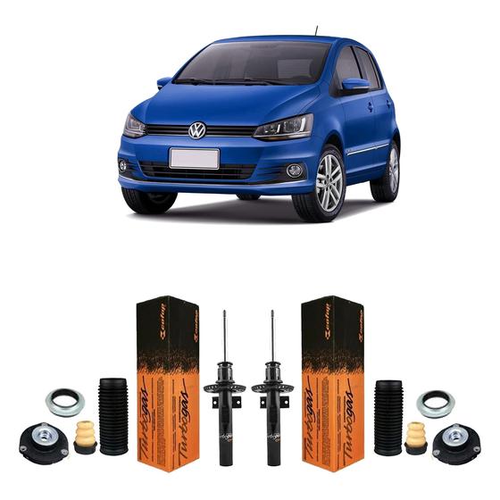 Imagem de Par Amortecedor Kit Coxim Dianteiro Volks Fox 2013 A 2021