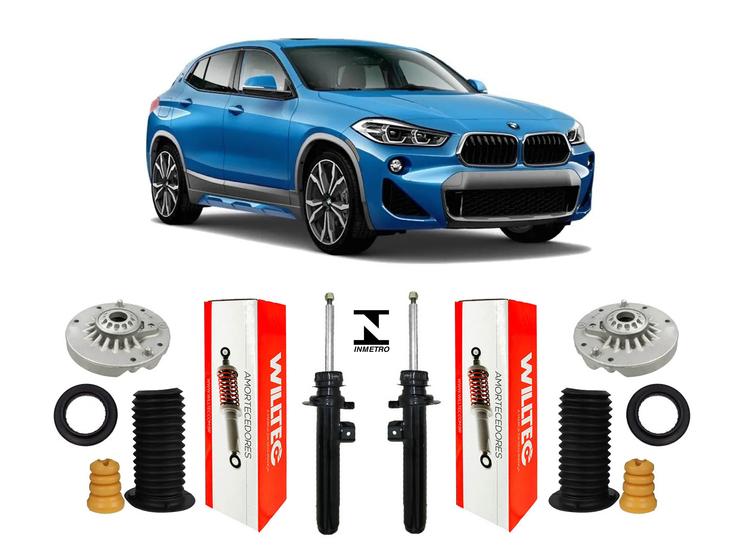 Imagem de Par Amortecedor + Kit Suspensão Dianteira Bmw X2 2017 A 2021