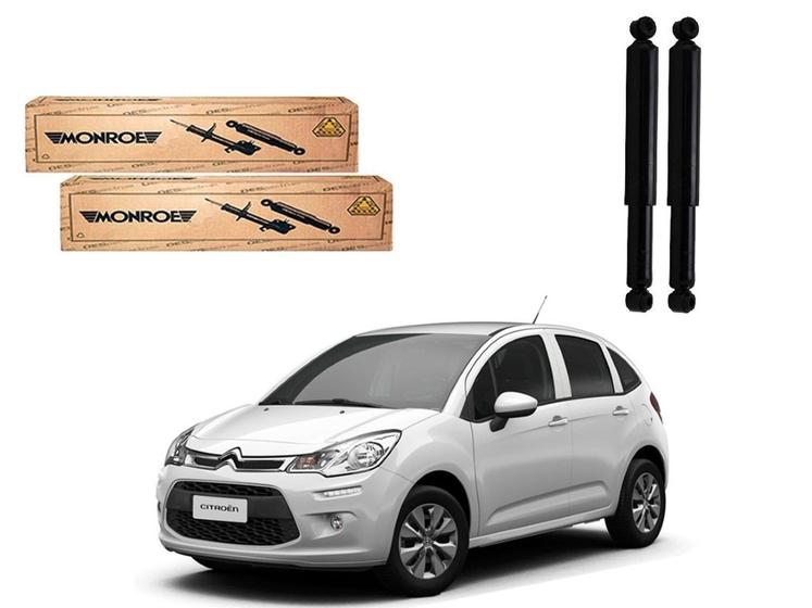 Imagem de Par amortecedor traseiro monroe original citroën c3 1.6 2013 a 2019