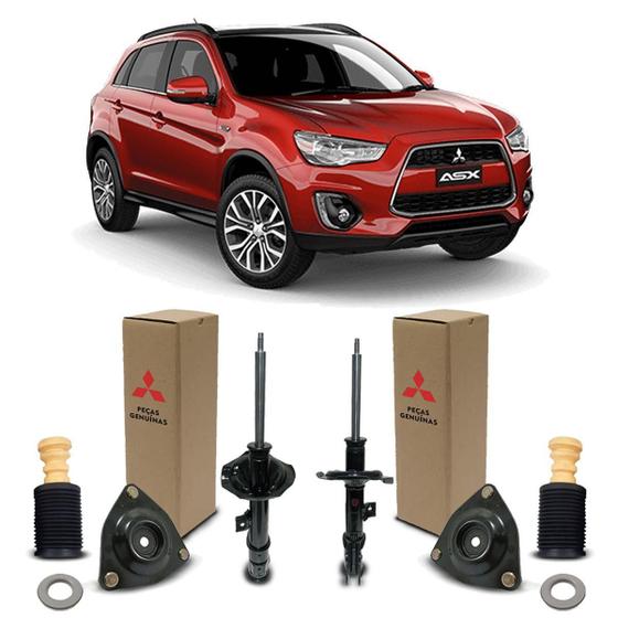 Imagem de Par Amortecedores + Kit Dianteiro Mitsubishi Asx 2010 A 2020