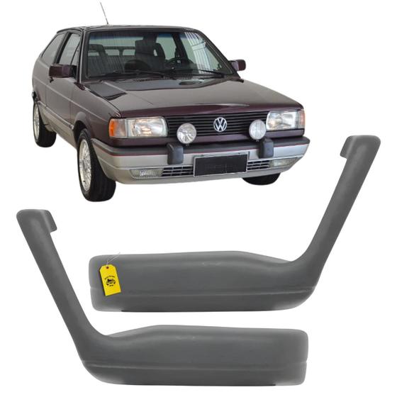 Imagem de Par apoio puxador de porta gol saveiro gti gts cl 1985 até 1994 - cinza