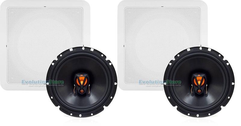 Par Arandela Quadrada Com Alto Falante Jbl Flex 50w Som Ambiente Gesso Embutir Teto Menor preço em Par Arandela Quadrada Com Alto Falante Jbl Flex 50w Som Ambiente Gesso Embutir Teto