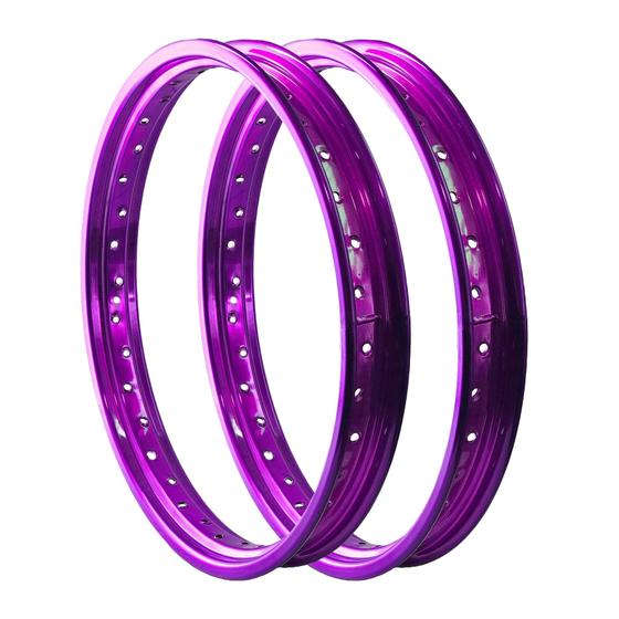 Imagem de Par Aros em Alumínio Viper Vpr 17x160 e 17x160 Lilás Violeta Roxo