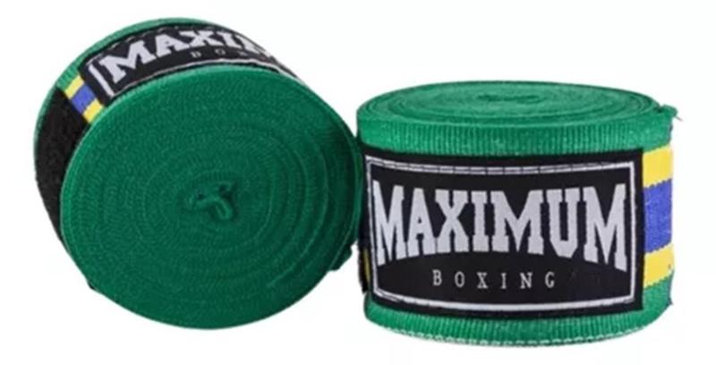 Imagem de Par Bandagem Maximum Muay Thai 3 Metros Boxe Kickboxing
