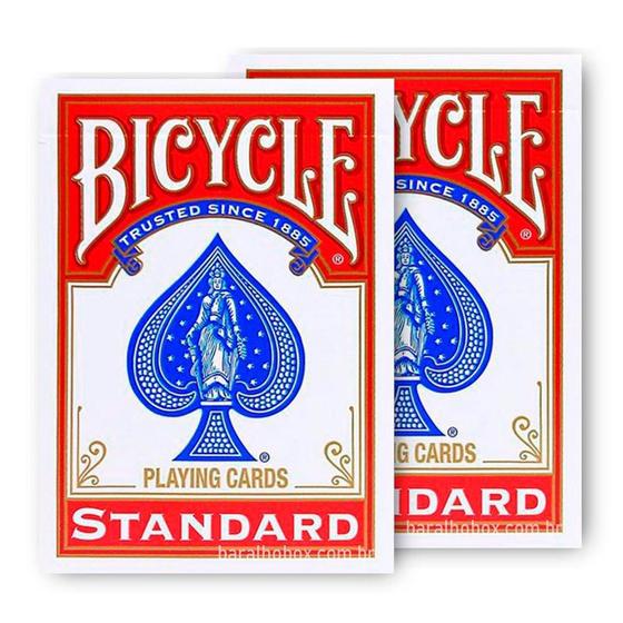Imagem de Par Baralho Bicycle Standard Vermelho (2 baralhos)