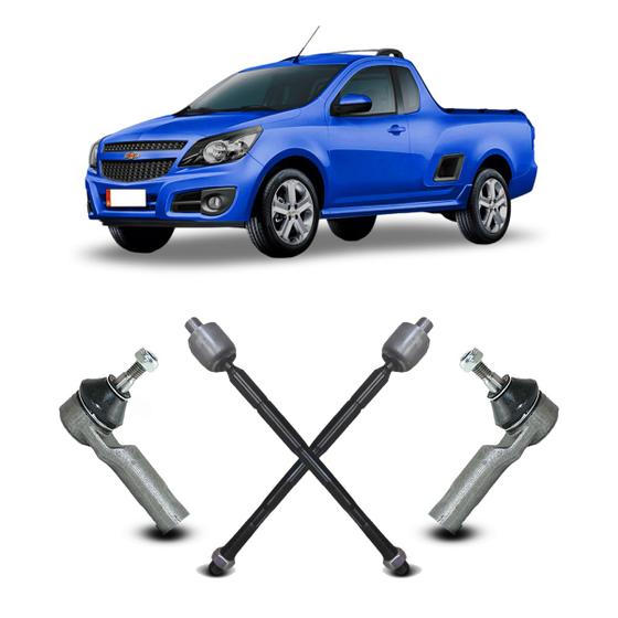 Imagem de Par Barra Axial + Terminal de Direção Chevrolet Chevrolet Montana 2011 2012 2013 2014 2015 2016 2017 2018 2019 2020 2021