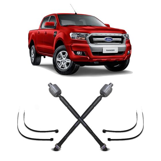 Imagem de Par Barra Braço Articulação Axial Dianteira Ford Ranger 2017 2018 2019
