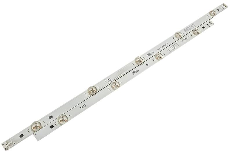 Imagem de Par barras de led para tv 49lj5500 49lj5550 modelo nc490dgg-aafx1-41