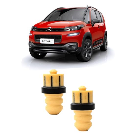 Imagem de Par Batente Amarelo Traseiro Citroen Aircross 2017 2018 2019