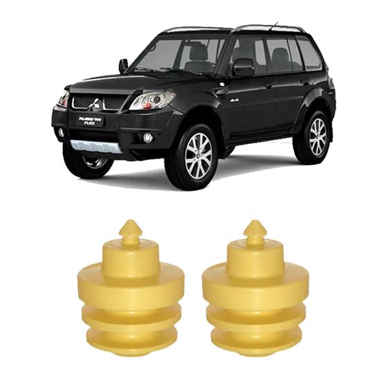 Imagem de Par Batente Traseiro Amarelo Pajero Tr4 2003 2004 2005 2006