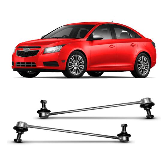 Imagem de Par Bieleta Barra Tirante Estabilizadora Suspensão Dianteira Chevrolet Cruze Sedan 2011 2012 2013 2014 2015 2016