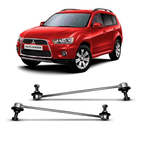 Imagem de Par Bieleta Tirante Estabilizadora Suspensão Dianteira Mitsubishi Outlander 2007 2008 2009 2010 2011 2012 2013 2014 2015