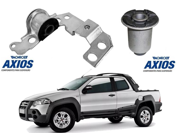 Par bucha bandeja direita axios fiat strada adventure 1.8 2008 a 2020 ...
