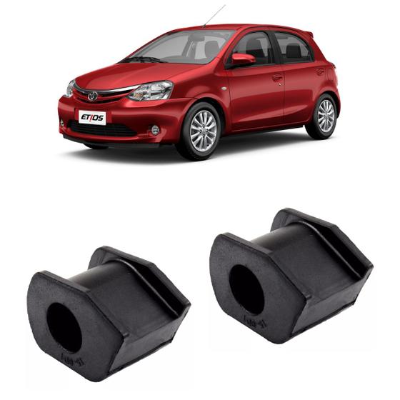 Imagem de Par Bucha Barra Estabilizadora Dianteira Toyota Etios 13/...