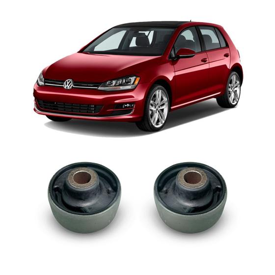 Imagem de Par Bucha Maior Bandeja Leque Suspensão Dianteira Volkswagen Golf 2013 2014 2015 2016 2017 2018 2019