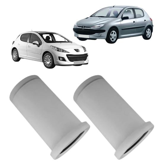 Imagem de Par Bucha Nylon Eixo Traseiro Roda Peugeot 206 207 50 Mm