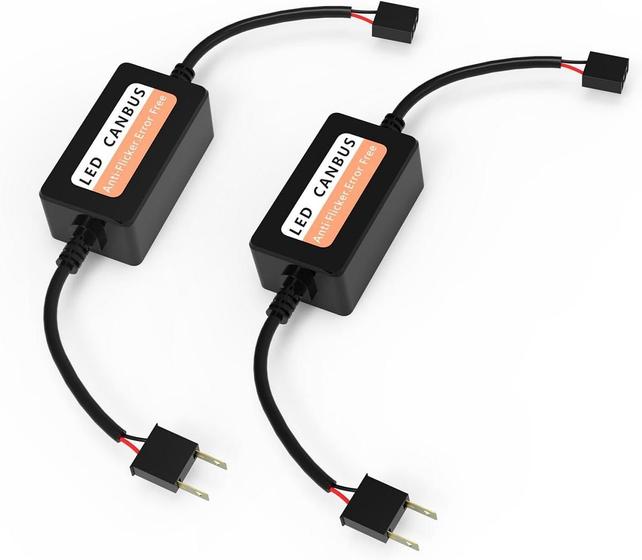 Imagem de Par Canceller Adaptador Canbus Resistor Lampada de Led H1 H3