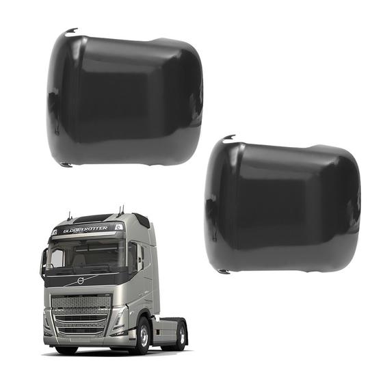 Imagem de Par Capa Espelho Retrovisor Auxiliar p Volvo FM 2018 2019