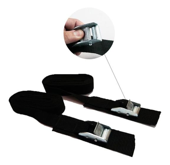Par Cinta Fivela Catraca Carga Rack Teto e Amarração 2,5mts Menor preço em Par Cinta Fivela Catraca Carga Rack Teto e Amarração 2,5mts