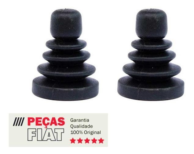 Imagem de Par Coifa Comando Retrovisor Manual Linha Fiat Original