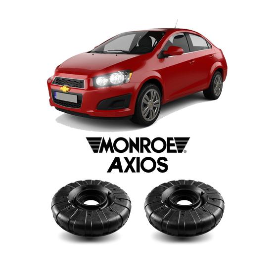 Imagem de Par Coxim Batente Axios Dianteiro Sonic Sedan 2012 2013 2014