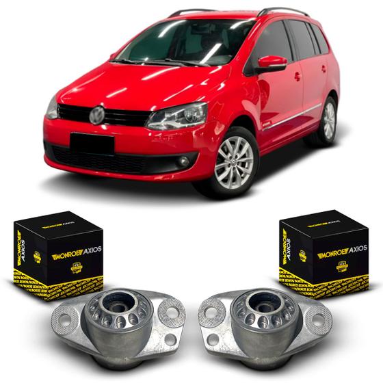 Imagem de Par Coxim Batente Batedor Suporte Amortecedor Traseiro Volkswagen Spacefox 2011 2012 2013 2014 2015 2016 2017 2018 2019