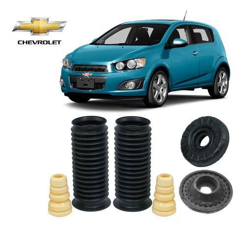 Imagem de Par Coxim Batente Coifa Dianteira Chevrolet Gm Sonic 2012 2013 2014