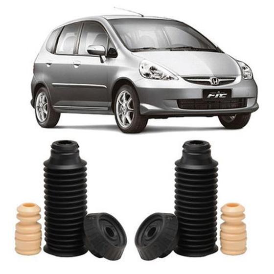 Imagem de Par Coxim Batente Coifa Dianteiro Honda Fit 2003 2004 2005