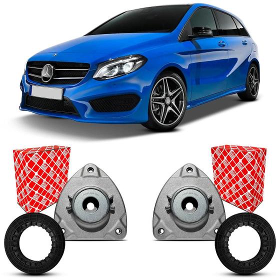 Imagem de Par Coxim Batente Febi Bilstein Rolamento Amortecedor Dianteiro Mercedes Benz B200 2012 2013 2014 2015 2016 2017 2018