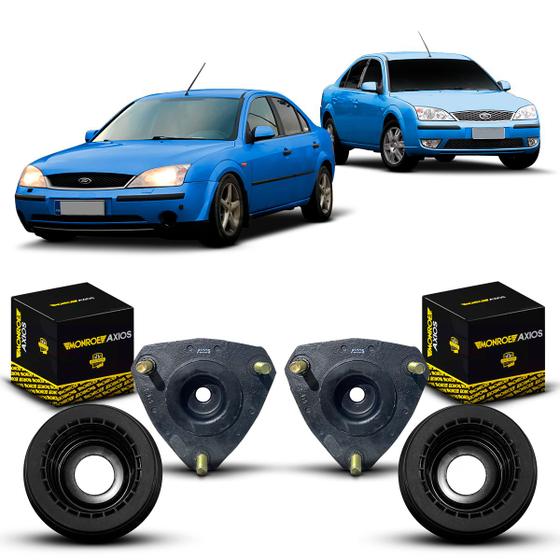 Imagem de Par Coxim Batente Suporte Batedor Original Axios Rolamento Amortecedor Dianteiro Ford Mondeo 2002 2003 2004 2005 2006