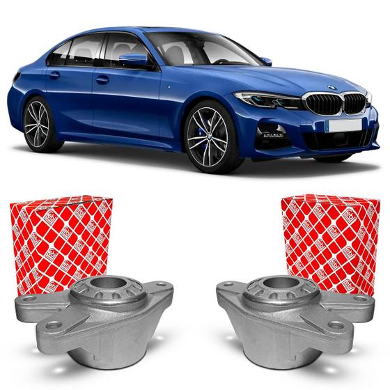 Imagem de Par Coxim Batente Suporte Superior Original Febi Bilstein Amortecedor Traseiro BMW 320i 2019 2020 2021 2022 2023 2024