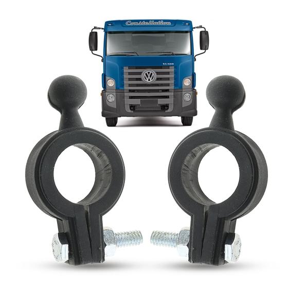 Imagem de Par de Abraçadeira Com Pino do Tirante 2,5cm Caminhão Volkswagen Constellation Ford Cargo G2 Panda