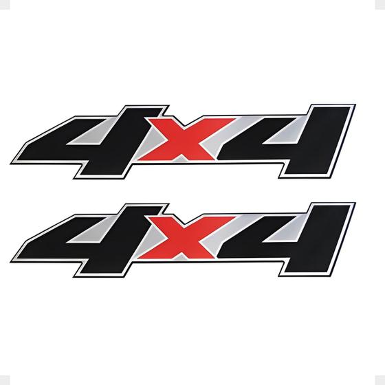 Imagem de Par De Adesivos Preto 4x4 Compatível Com Ranger 2007/2009